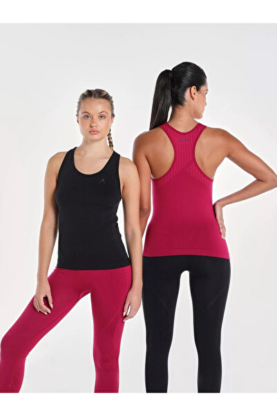 Wizard By Styli Women Burgundy Brave Seamless Fitted Tank