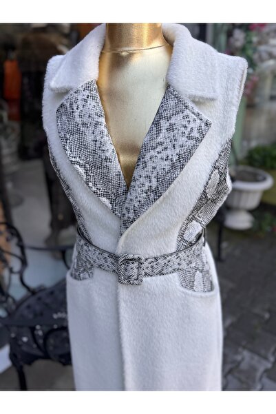 ŞEHRAZAT BUTİK Self-Belted Fur Vest