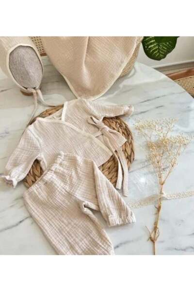 Doray Organic Baby Boy Top and Bottom Set 3-Piece Set |   Newborn & Baby Clothing