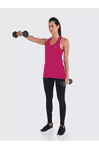 Wizard By Styli Women Burgundy Vent Wizardry Solid Racerback Tank Top