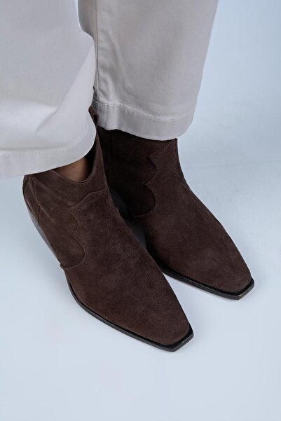 Manijero Liray Women's Genuine Leather Cowboy Brown Boots