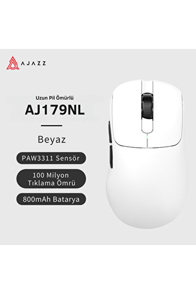 Coverzone Ajazz AJ179 NL Kablosuz Oyuncu Mouse – 3 Modlu, 26000 DPI PAW3395, ...