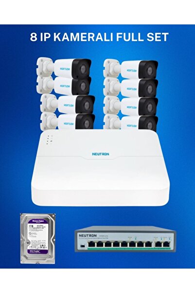 NEUTRON 8 IP KAMERALI POELİ FULL SET