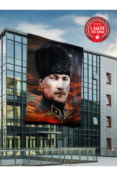 Bilsan Atatürk Bayrağı 100x150 cm - Raşel Kumaş 1. Kalite