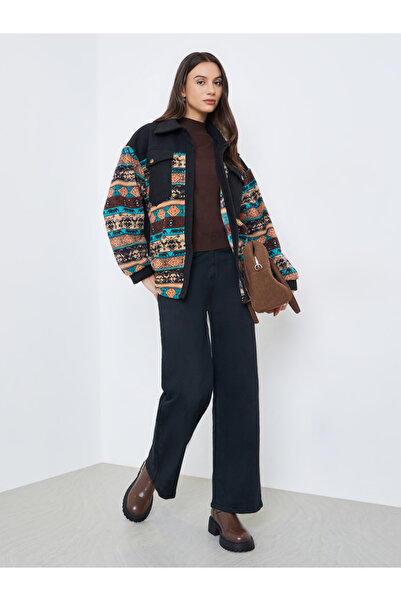 Take Two By Styli Women Boho Print Button Front Jacket