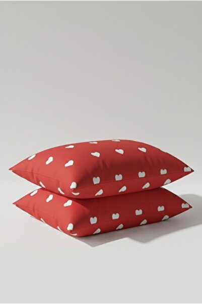 SADEN HOME SET DE 2 HUSE DE PERNE DIN BUMBAC CU MODELE 50X70 CM