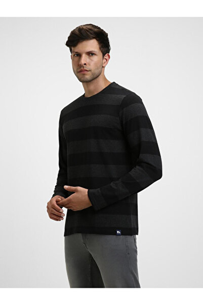 Dennis Lingo By Styli Men Striped Round Neck Cotton T-Shirt