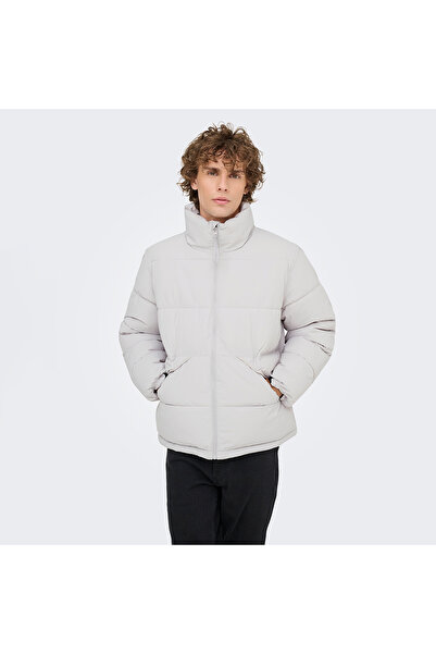 Only & Sons Μπουφάν Only&Sons Pack Life Puffer Ανδρικό Μπλε ψηλός λαιμός