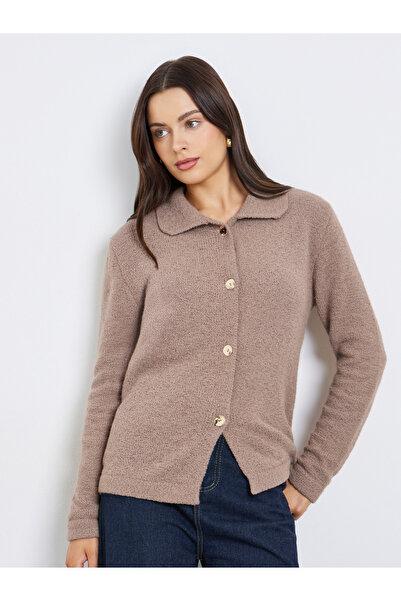 Styli Regular Fit Buttoned Chunky Knit Cardigan