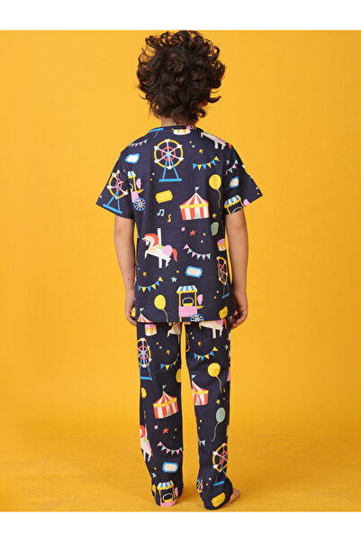 Anthrilo By Styli Kids Carnival Circus Cotton T-Shirt and Pants Set