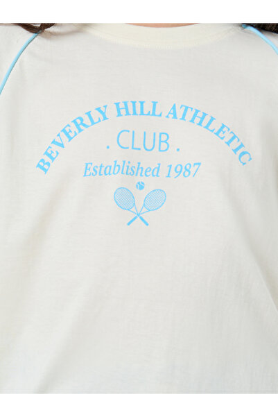 Styli Teens Off White Raglan Sleeve T-Shirt