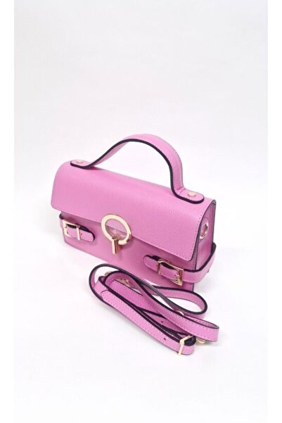 Matteo Genuine leather bag with rose-gold details (1100)