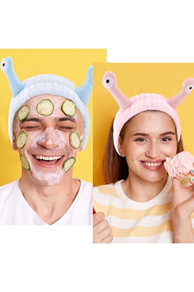 Yelajoy 3-Piece Spiral Headband & Wristband Set, Coral Fleece, Universal Size (Pink/Blue/Green)