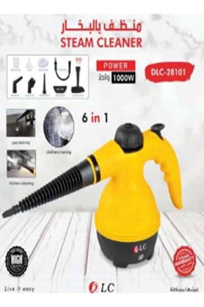 DLC Portable Handheld Steam Cleaner 1000W, High-Temp Pressurized, 6-in-1