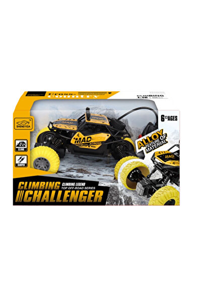 Toysea 1:16 RC Alloy Climbing Car, 4-function rock crawler with rechargeable battery and USB charger
