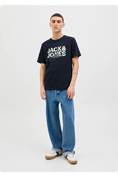 Jack & Jones JACK&JONES 12278523 JJGEOLAS TEE 0 Gât cu guler scurt, mânecă scurtă TSH