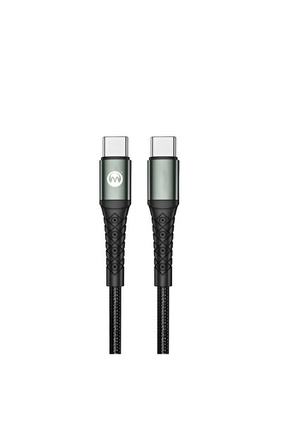 Generic Type-C to Type-C 60W PD Data Cable - 1.2M Fast Charging and Tangle-Free (Model: DCPD218T)
