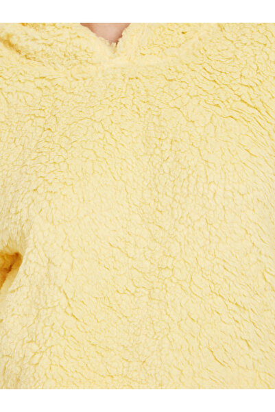 Styli Yellow Fleece Hoodie and Long Pyjama Set