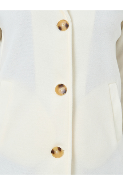 Take Two By Styli Solid Pocket Detail Wool Like Coat