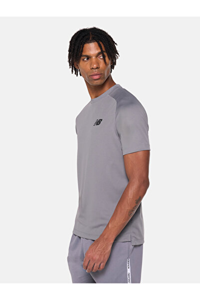 New Balance Men Charcoal Jersey Training T-Shirt