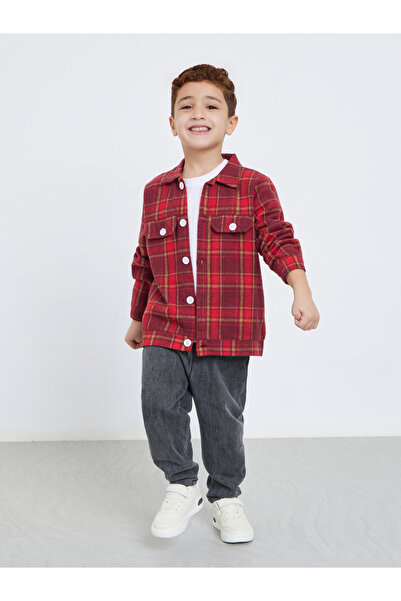Styli Plaid Flannel Double Pocket Shirt