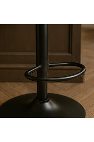 Ebticar Light Grey Premium Fabric Bar Chair – Adjustable Height & Tufted Back