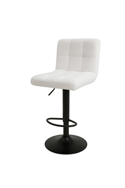 Ebticar Beige Modern Fabric Bar Chair – Adjustable Height & Tufted Back