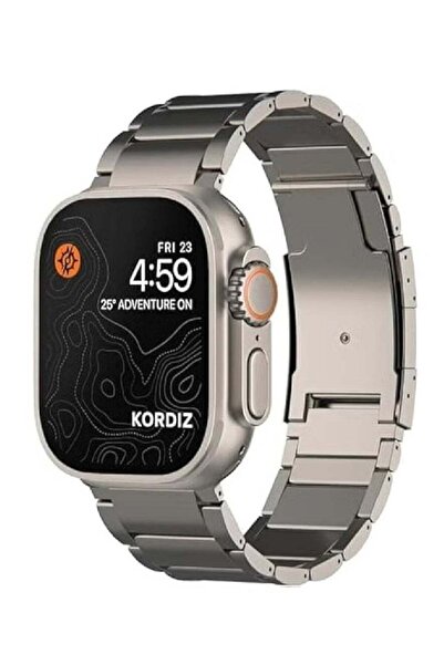 Generic Pure Titanium Metal Watch Band for Apple Watch Series Ultra 2 - Compatible with 49/45/44/42mm