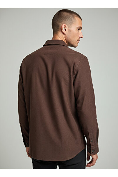 ASSENTE Men's Collared Buttoned Knitted Top Size Lycra Slim Fit Shirt