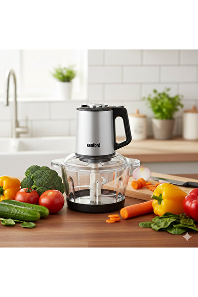 Sanford Food Chopper & Garlic Peeler 500W , 2 Liters