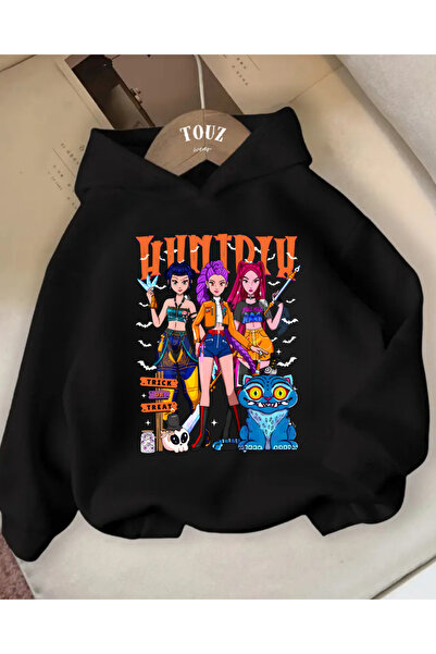 Toum Young KPop Demon Hunters hanorac gros cu 3 fire, dulce