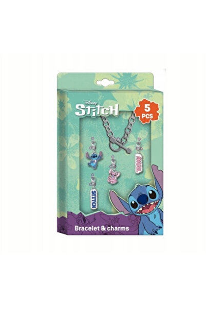 Stitch Metal bracelet set with pendants, 5 pieces