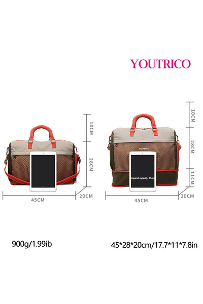 Youtrico Sports Bag - Travel Shoulder Strap Hand Suitcase