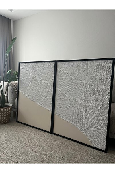 Home LABİELLA CONCEPT DALGA GEÇİŞLERİ DOKULU TABLO MODERN BOHEME ÇERÇEVELİ TA...
