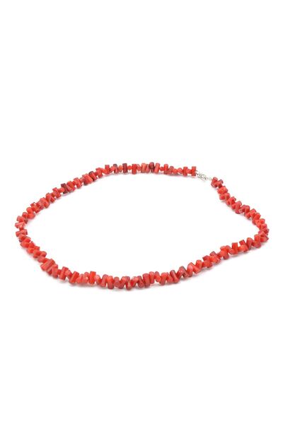Murty99 Choker Model Natural Branch Red Coral Necklace