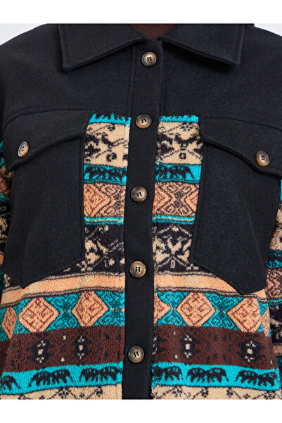 Take Two By Styli Women Boho Print Button Front Jacket