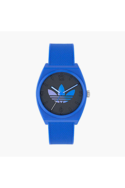 adidas ساعة تناظرية زرقاء بحزام بلاستيكي | AOST24553