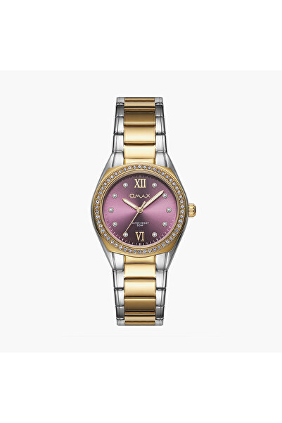 Omax Women's 36MM Gold Analog Metal Strap Watch | 00JAS016N00C