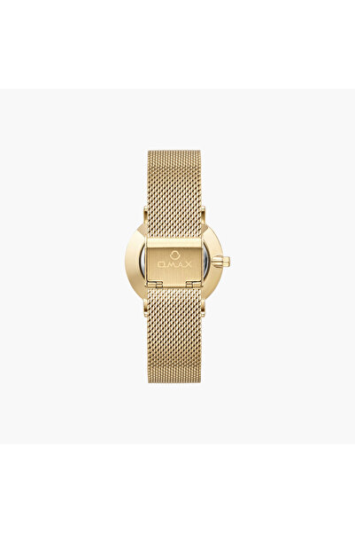 Omax Gold Mesh Strap Women's Watch