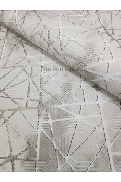 NaRStore Home Dinar Mila Taş Gri Kaymaz Taban Yıkanabilir Kesme Yolluk Halı M...