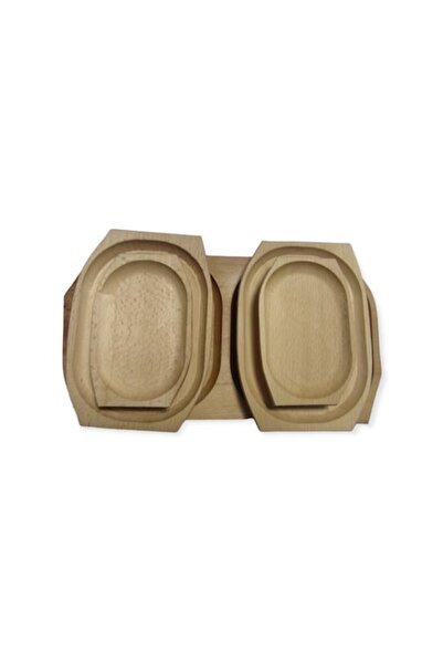 ArtKer Wooden platter set for 2 people, 5 pieces,