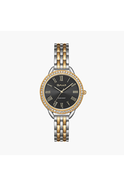 Omax Women's 32MM Dual Tone Analog Metal Strap Watch | UT-CS006T2IA