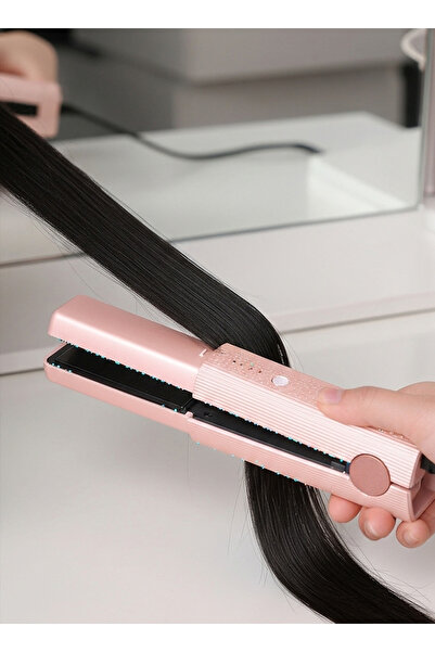 Generic LSM-637 Cordless Ceramic Hair Straightener – Compact Design, USB Rechargeable