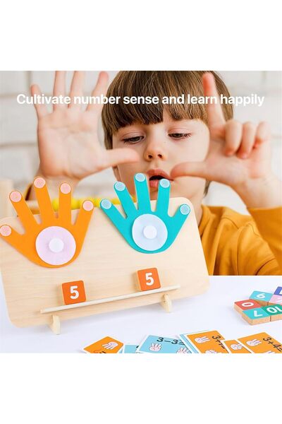 Generic Andanna Wooden Montessori Math Learning Toy - Counting Set, Unisex, Age 3+