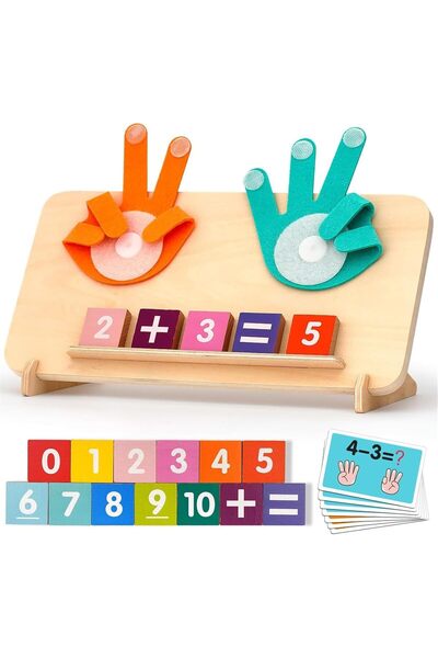 Generic Andanna Wooden Montessori Math Learning Toy - Counting Set, Unisex, Age 3+