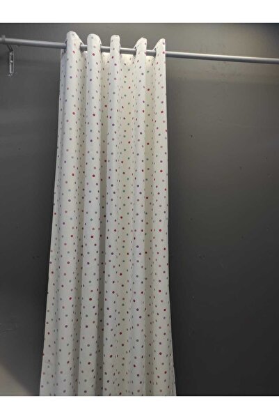 Evcimenhome Thermal Lined Linen Rustic Curtain with Eyelet Metal Rings 170Cmx225Cm Point