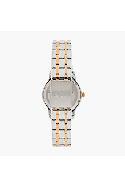 Omax Women's Gold and Silver Analog Wrist Watch 00ACB104N004
