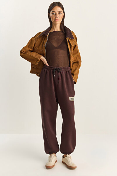 Bianco Lucci Γυναικείο Basic Jogger Relaxed Fleece Φούτερ 60283860