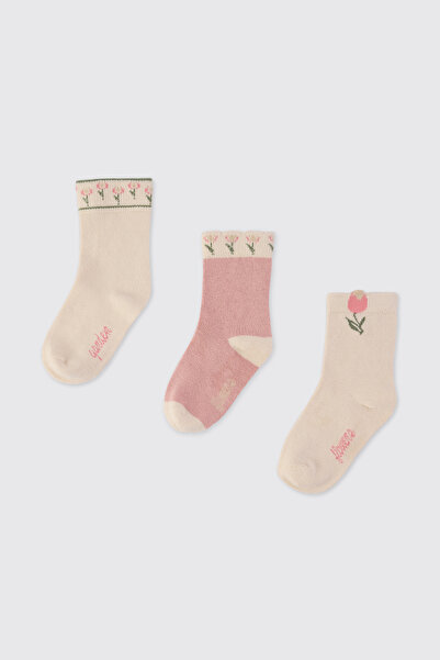 Panço Kız Çocuk 3'lü Soket Çorap