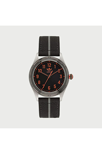 adidas Men's Black Analog Nylon Strap Watch - AOSY22522 | 42 MM